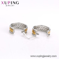 E-586 xuping fashion design simple strass boucles d&#39;oreilles créoles Hoop pour les femmes